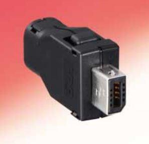 Hirose Electric-IX40-A-8S-CVL1(6.4) Interfaccia connettore Conn Interface PL 8 POS Solder RA Cable Mount 8 Terminal 1 Port