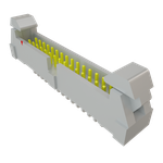 Conn Ejector Header HDR 30 POS 2mm Solder RA Side Entry Thru-Hole Tube