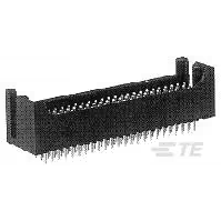 TE Connectivity-103264-3 Connector Headers and PCB Receptacles Conn Shrouded Header (4 Sides) HDR 150 POS 2.54mm Solder ST Thru-Hole Tube