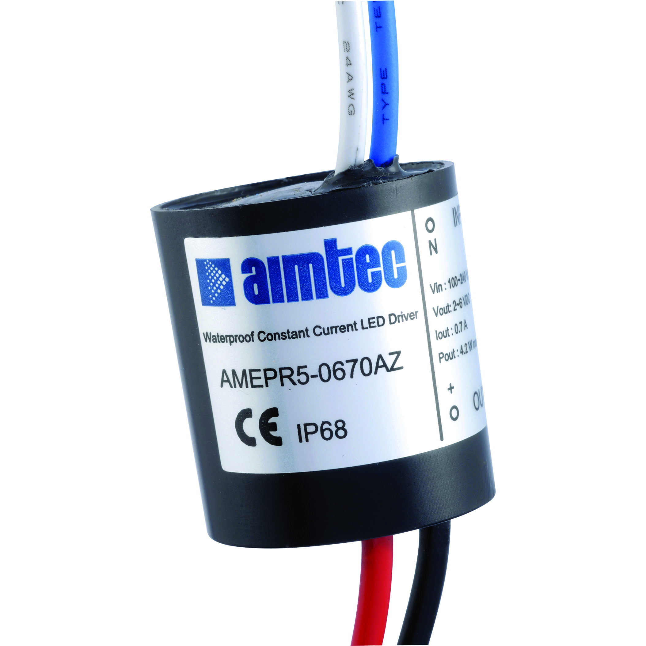 Aimtec-AMEPR5-1236AZ LED-Spannungsversorgung AC/DC LED Power Supply 4.32W Single 4-Pin