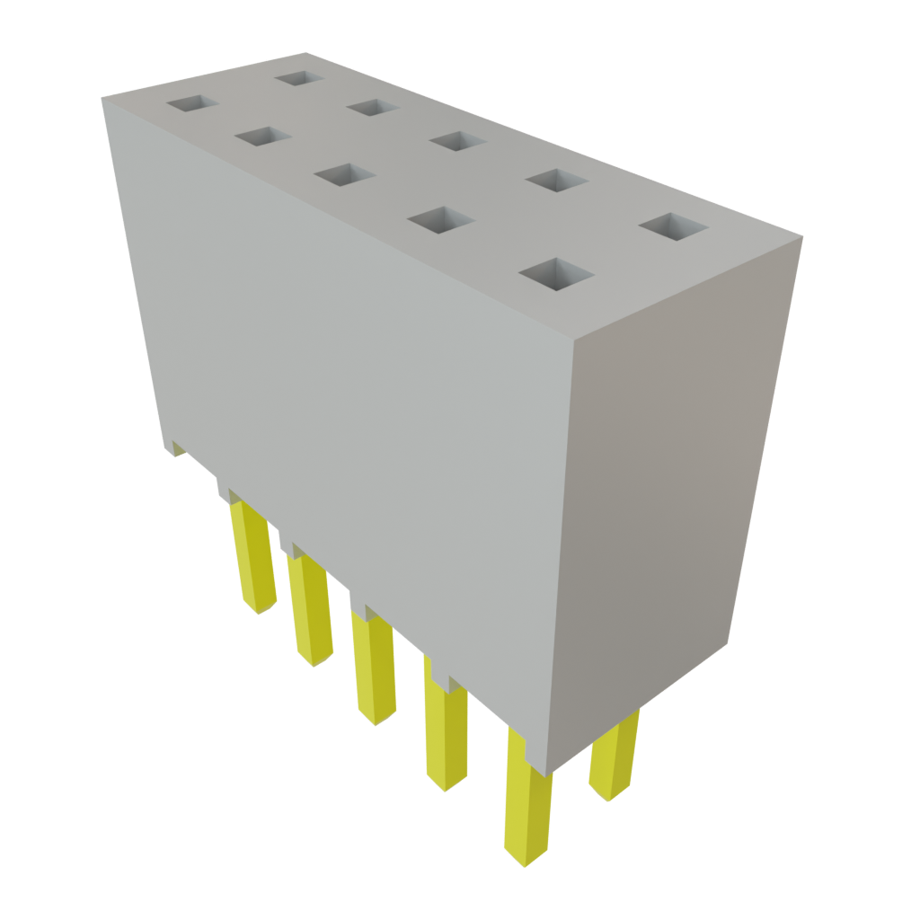 Samtec-SSQ-105-02-T-D Steckverbinderleisten und Leiterplattenbuchsen Conn Socket Strip SKT 10 POS 2.54mm Solder ST Top Entry Thru-Hole Bulk