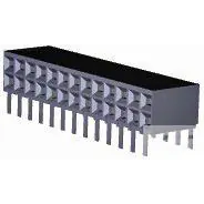 TE Connectivity-2-535512-0 Connector Headers and PCB Receptacles Conn Socket Strip SKT 26 POS 2.54mm Solder RA Side Entry Thru-Hole Box