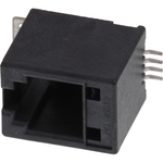 Conn RJ-11 F 4 POS 1.27mm Solder ST SMD 4 Terminal 1 Port Cat 3 T/R