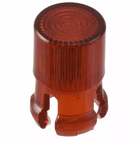 Visual Communications-CLF_280_RTP Optische Linsen Round Optical Lens Red Transparent Polycarbonate