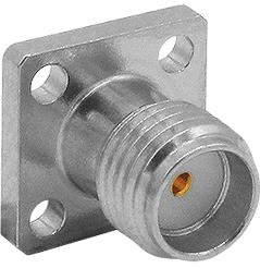 Bulgin Components PLC-RFSMAA4JAAE RF-Steckverbinder SMA Series Socket 4 Hole Flange
