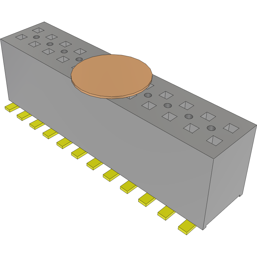 Samtec-FLE-112-01-G-DV-K 连接器插头及 PCB 插座 Conn Socket Strip SKT 24 POS 1.27mm Solder ST SMD Tube