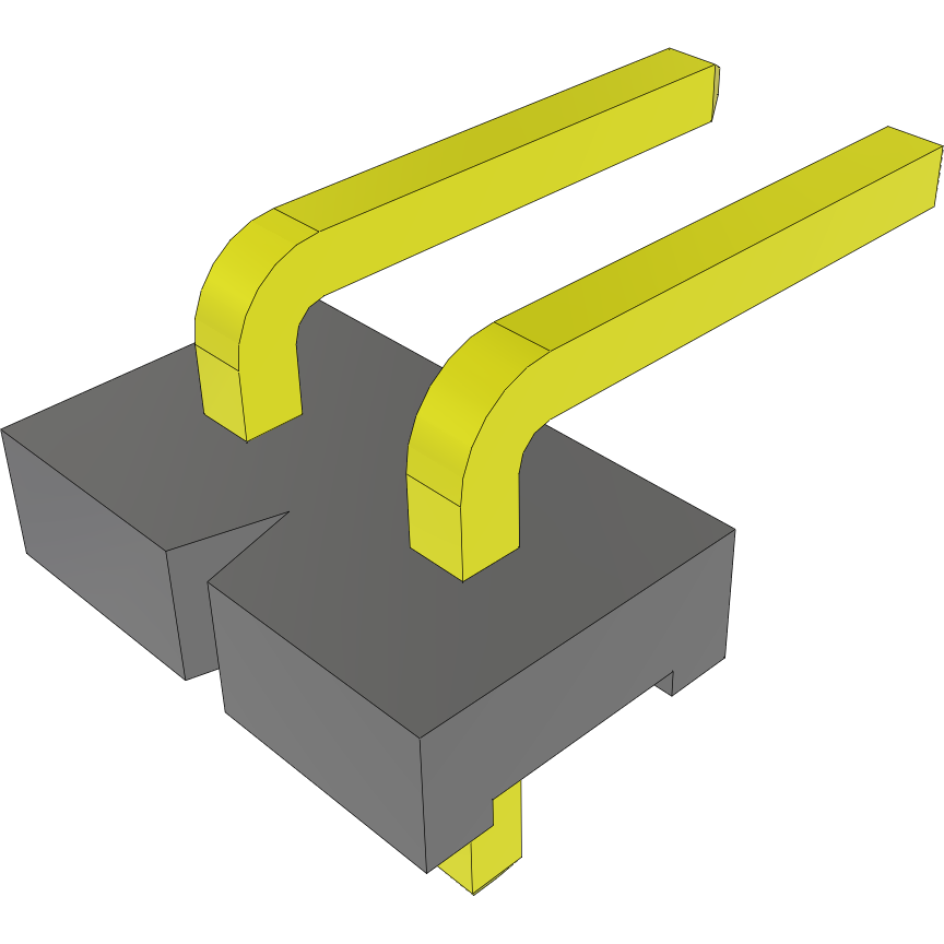 Samtec-FWS-02-02-T-S-RA Piastre connettori e prese PCB Conn Unshrouded Header HDR 2 POS 5.08mm Solder RA Thru-Hole Bulk