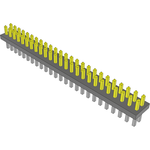 Conn Unshrouded Header HDR 50 POS 1.27mm Solder ST Top Entry Thru-Hole Tube