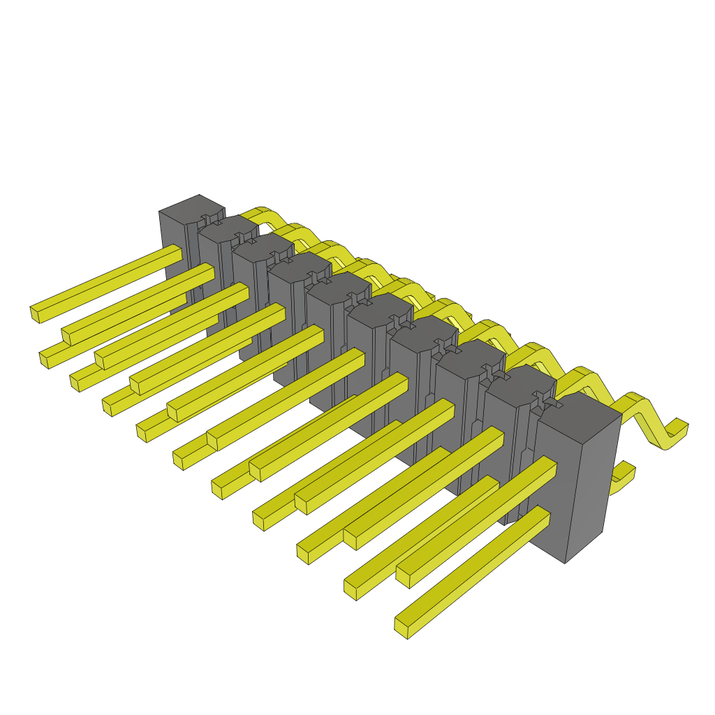 Samtec-SSM-110-F-DH Steckverbinderleisten und Leiterplattenbuchsen Conn Socket Strip SKT 20 POS 2.54mm Solder RA Side Entry SMD Tube