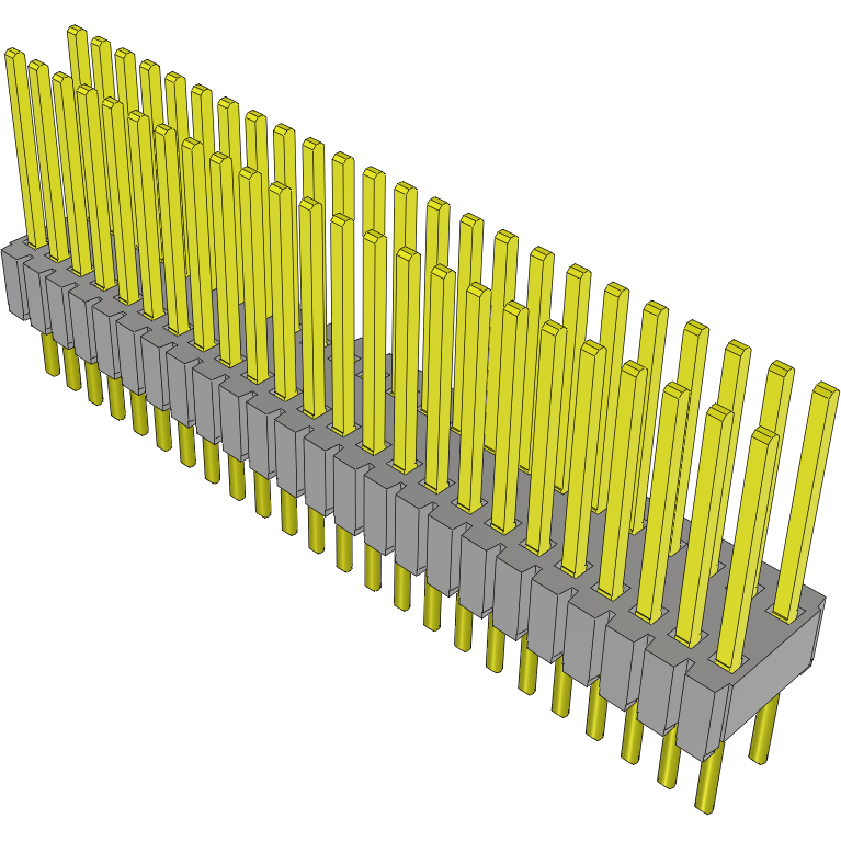 Samtec-HMTMS-124-53-S-D-285 Piastre connettori e prese PCB Conn Unshrouded Header HDR 48 POS 1.27mm Solder ST Top Entry Thru-Hole Tube