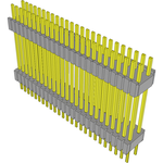 Conn Board Stacker HDR 50 POS 1.27mm Solder ST Thru-Hole Tube