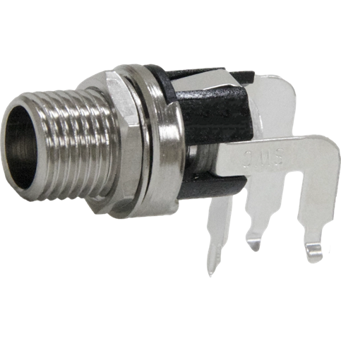 Switchcraft-L712RALP Potencia del conector Conn DC Power F 2 POS Solder RA Thru-Hole 3 Terminal 1 Port