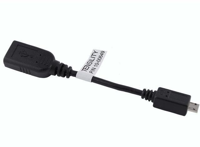 Tensility International-10-00649 Cable Assembly USB Cable Assembly 0.1m USB Type A to Micro USB Type A 5 to 5 POS PL-RCP 28AWG