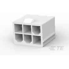 TE Connectivity-1586037-6 Cabezales del conector y receptáculos PCB Conn Wire to Board HDR 6 POS 4.2mm Solder ST Thru-Hole Bag