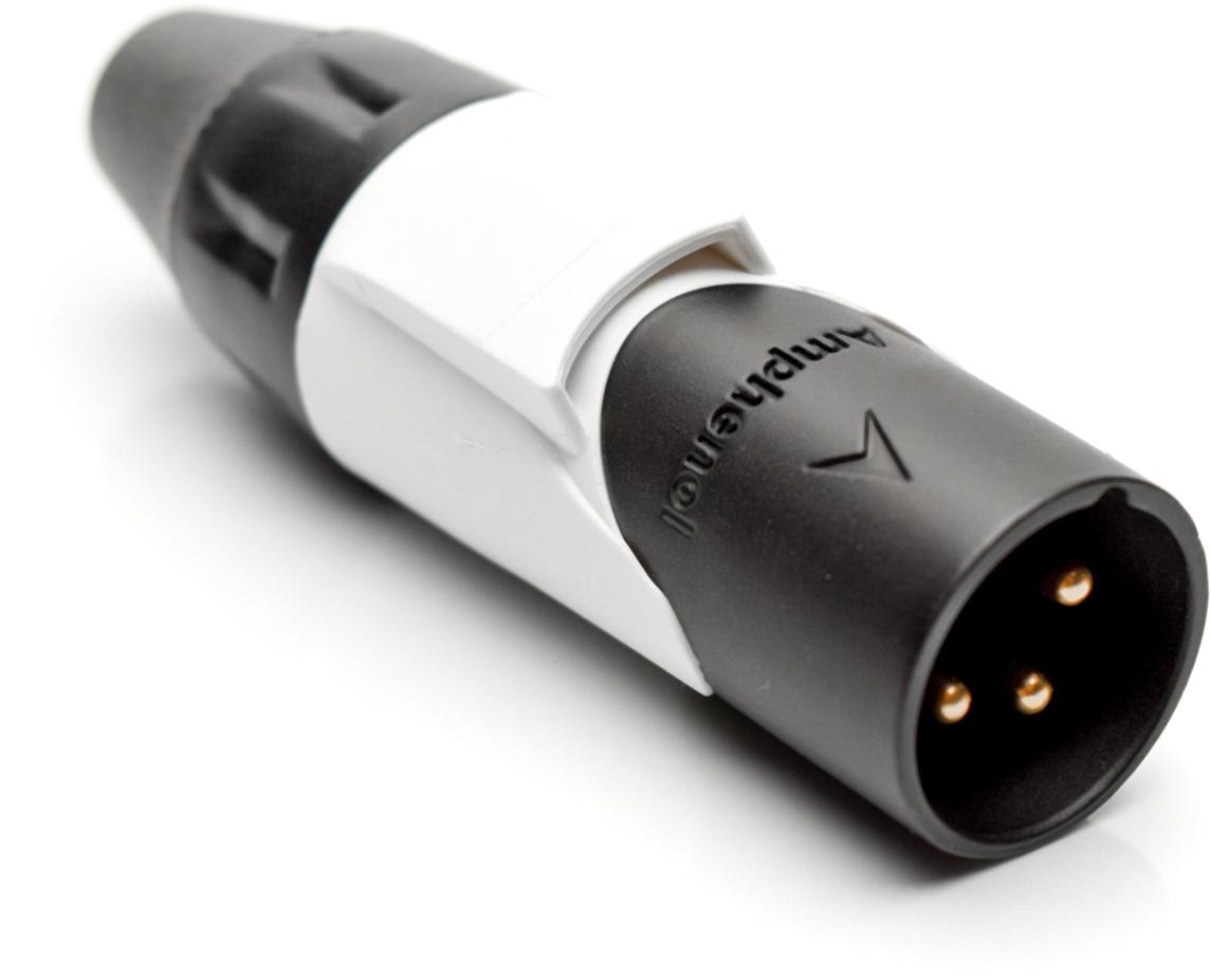 Amphenol-AX3MB9M-AU Connettore audio e video Conn XLR Connector M 3 POS Solder Cup ST Cable Mount 3 Terminal 1 Port Box