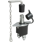 Unit With Removable Handle And Chain, Equipped With One Black Rubber Cap