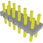 Conn Unshrouded Header HDR 12 POS 2.54mm Solder ST Top Entry Thru-Hole Bulk
