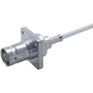 HUBER+SUHNER-25_BNC-50-2-14/133_NE RF-Steckverbinder Conn BNC 0Hz to 4GHz 50Ohm Crimp ST Flange Mount F Gold Over Nickel Single