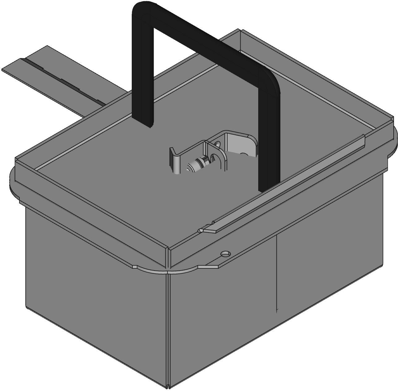 Hammond Manufacturing-HJ643HLP  Gray Steel Wall Mount Box
