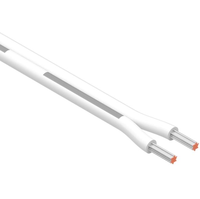 Tensility International-30-00791 Kabel, Mehrleiter Multi-Conductor Cable 2Conductors 16AWG 5.1mm 300V White Polyvinyl Chloride