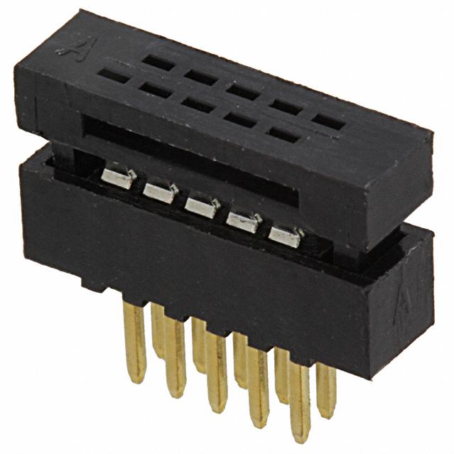 CnC Tech, LLC-3240-10-00 Cabezales del conector y receptáculos PCB Conn IDC Connector SKT 10 POS 0.63mm Solder RA Thru-Hole