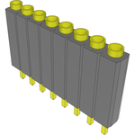 Conn Socket Strip SKT 8 POS 2.54mm Solder ST Top Entry Thru-Hole Bulk