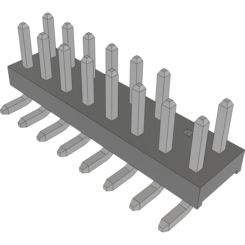 Samtec-TMM-108-01-T-D-SM-014 Embases de raccordement et réceptacles PCB Conn Unshrouded Header HDR 16 POS 2mm Solder ST Top Entry SMD Tube