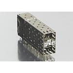 Conn SFP F 40 POS 0.8mm Press Fit RA Thru-Hole 40 Terminal 2 Port SFP Tray