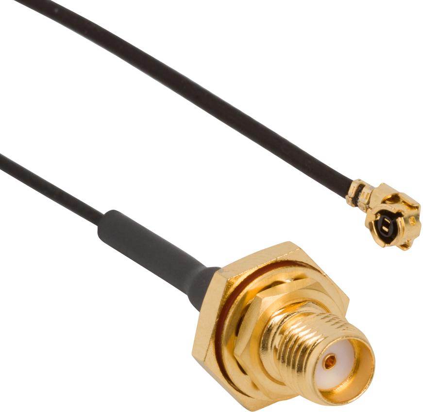 Amphenol RF-336309-12-0050 Kabelbaugruppen Koaxial Cable Assembly 1.13mm Cable 0.05m SMA to AMC F-M Bag