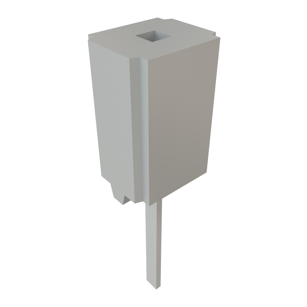 Samtec-CES-101-02-T-S Cabezales del conector y receptáculos PCB Conn Socket Strip SKT 1 POS Solder ST Top Entry Thru-Hole Bulk