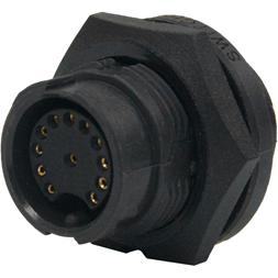 Switchcraft-EN3P12F26SX Steckverbinder, rund Conn Circular SKT 12 POS Solder Cup ST Panel Mount 12 Terminal 1 Port Bulk