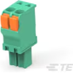 Conn Terminal Block F 2 POS 3.5mm Push-In Spring ST Cable Mount 11A/Contact