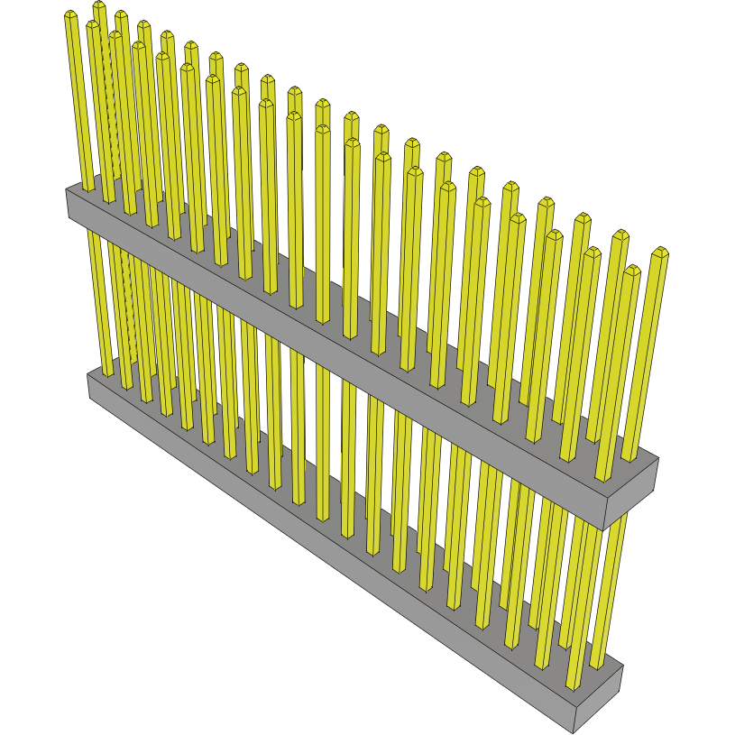 Samtec-TW-20-12-L-D-625-040 Steckverbinderleisten und Leiterplattenbuchsen Conn Board Stacker HDR 40 POS 2mm Solder ST Top Entry Thru-Hole Bulk