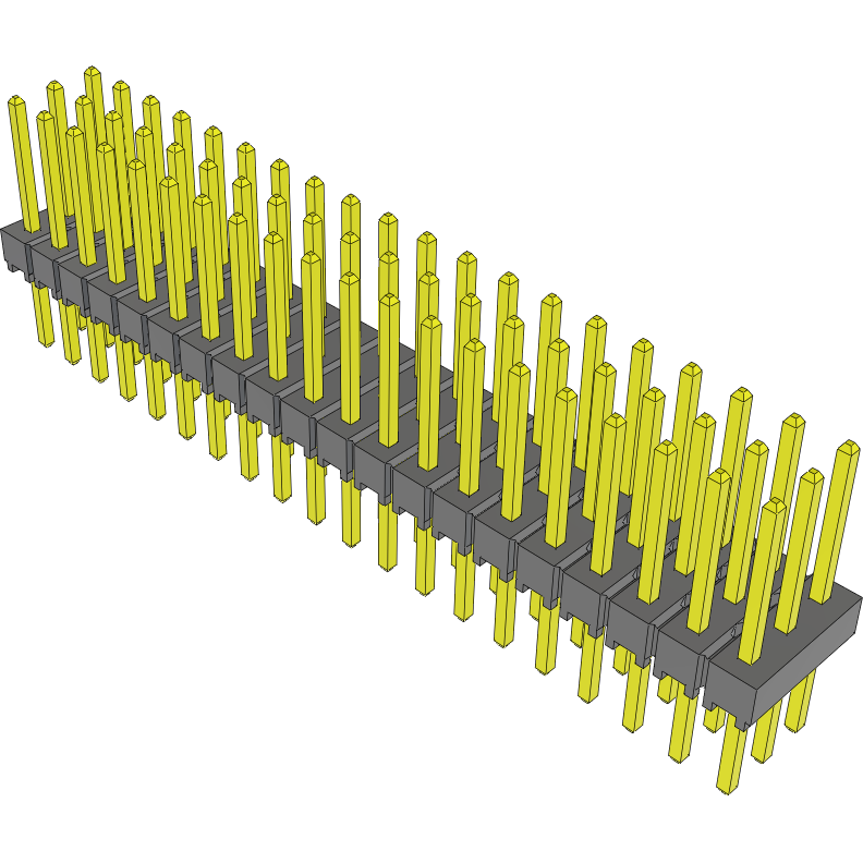 Samtec-TSW-120-25-G-T Connector Headers and PCB Receptacles Conn Unshrouded Header HDR 60 POS 2.54mm Solder ST Top Entry Thru-Hole Bulk