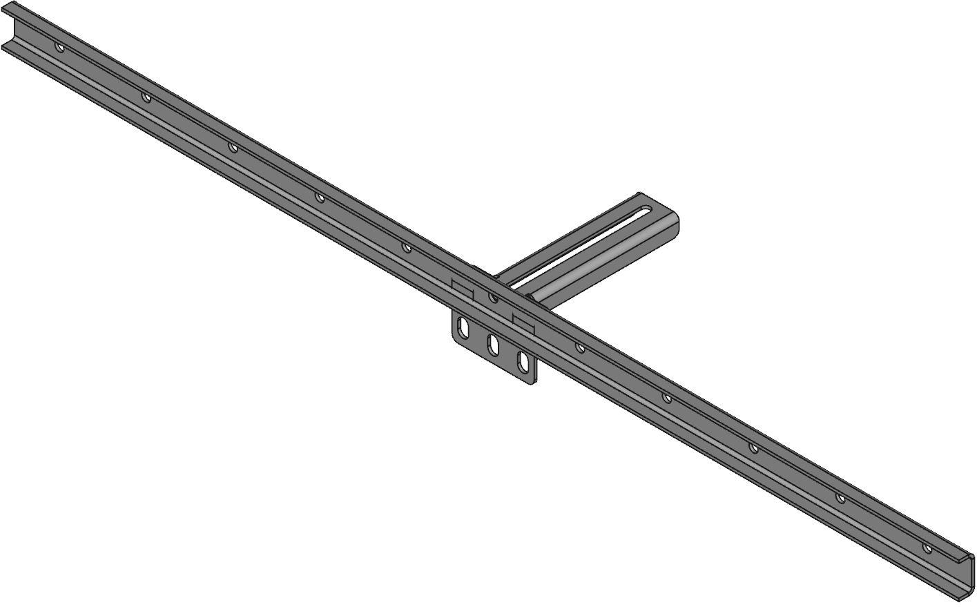 Hammond Manufacturing-RM1U18BRKT null Rack Hardware - Rear Bracket Kit For Rm Series Racks, Steel, Black