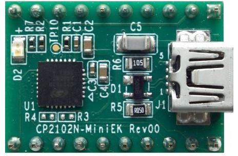 Silicon Labs-CP2102N-MINIEK Development Kits and Tools CP2102N Specialized Interface Evaluation Kit