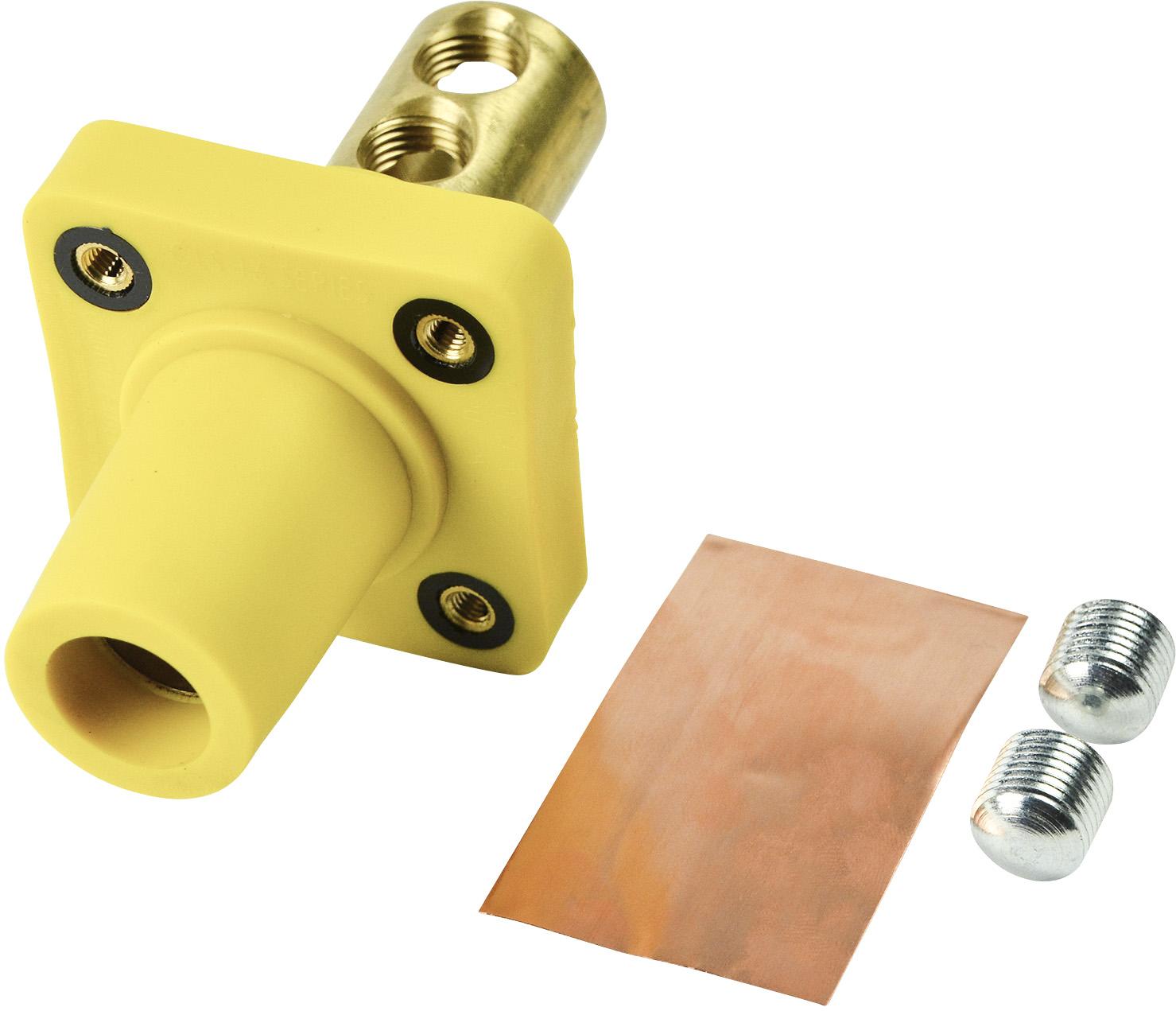 Marinco-CLS40FRB-H 电源连接器 CLS Series Panel Mount (400A / 600V) 2/0 - 4/0 Double Set Screw Female - Yellow (H)