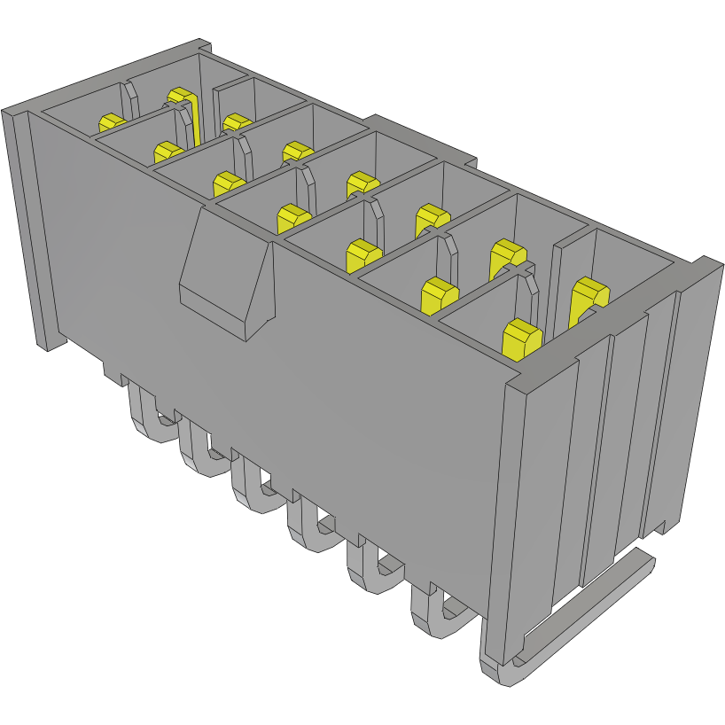 Samtec-IPL1-107-01-S-D-RA-K Steckverbinderleisten und Leiterplattenbuchsen Conn Wire to Board HDR 14 POS 2.54mm Solder RA Side Entry Thru-Hole Mini Mate® Tube