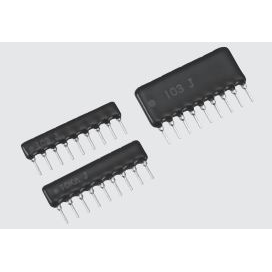 KOA Corporation-RKC8BD331J Réseaux et matrices de résistance Res Thick Film NET 330 Ohm 5% 1W ±200ppm/°C BUS Conformal Coated 9-Pin SIP Pin Thru-Hole Bulk