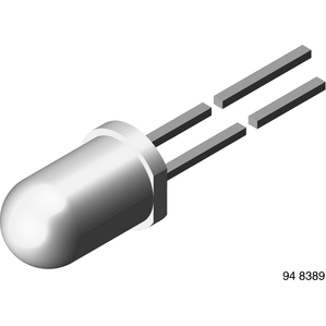 Vishay-TSAL6100 Infrared Emitters Infrared Emitter 940nm 1450mW/sr Circular Top Mount 2-Pin T-1 3/4 Bulk
