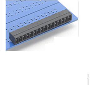 Amphenol-ELVH031G0E Steckverbinderleisten und Leiterplattenbuchsen Conn Shrouded Header (4 Sides) HDR 3 POS 3.81mm Solder RA Side Entry Thru-Hole