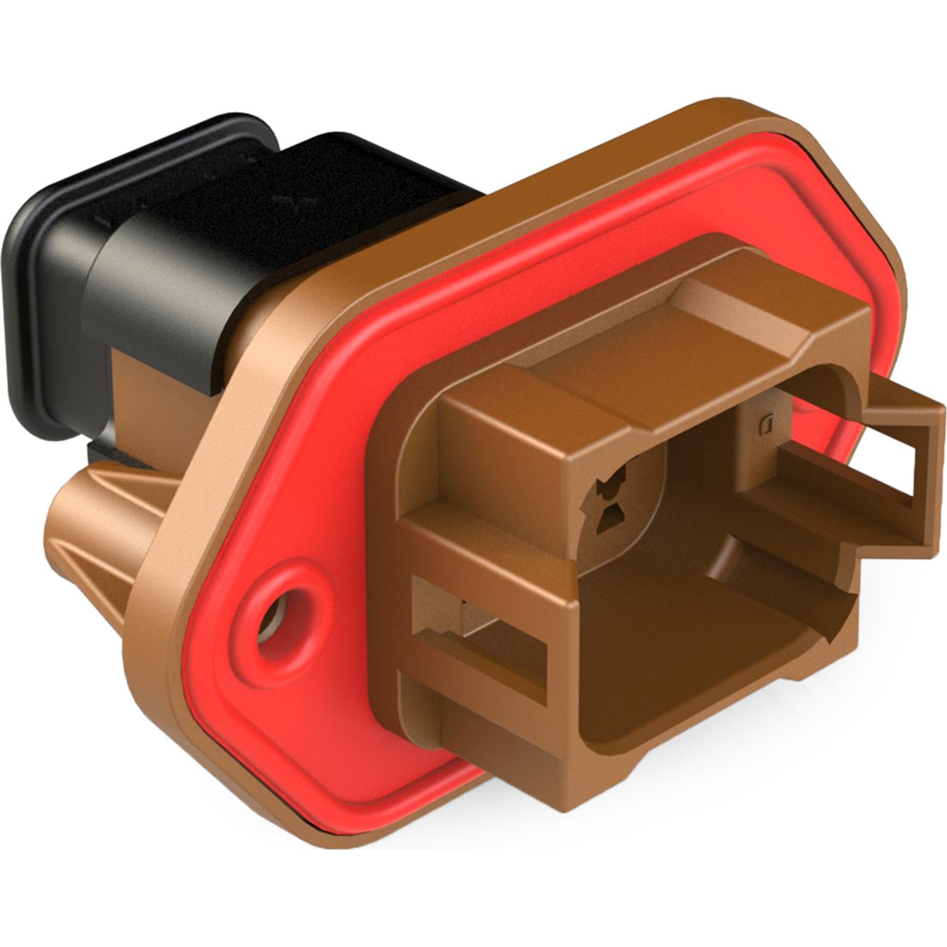Amphenol-AT04-08PD-PM15 Carcaza de cables discretos de conector Conn Housing RCP 8 POS Crimp ST Panel Mount Brown