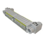Conn Micro High Speed Socket Strip SKT 104 POS 0.635mm Solder RA Side Entry SMD/Thru-Hole Tray
