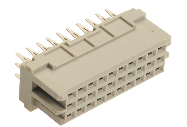 HARTING-09252306870 Steckverbinder, Mutterplatine Conn DIN 41612 F 30 POS 2.54mm Press Fit ST Thru-Hole