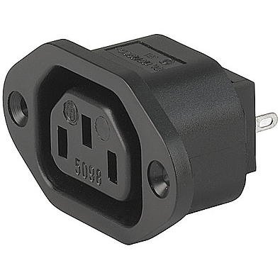 SCHURTER-6182.0031 Steckverbinder Conn Outlet F 3 POS ST Panel Mount 3 Terminal 1 Port Box