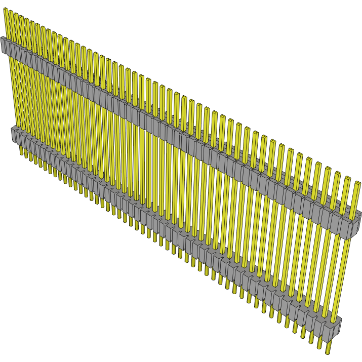 Samtec-DWM-50-61-G-S-750 Steckverbinderleisten und Leiterplattenbuchsen Conn Board Stacker HDR 50 POS 1.27mm Solder ST Thru-Hole Tube
