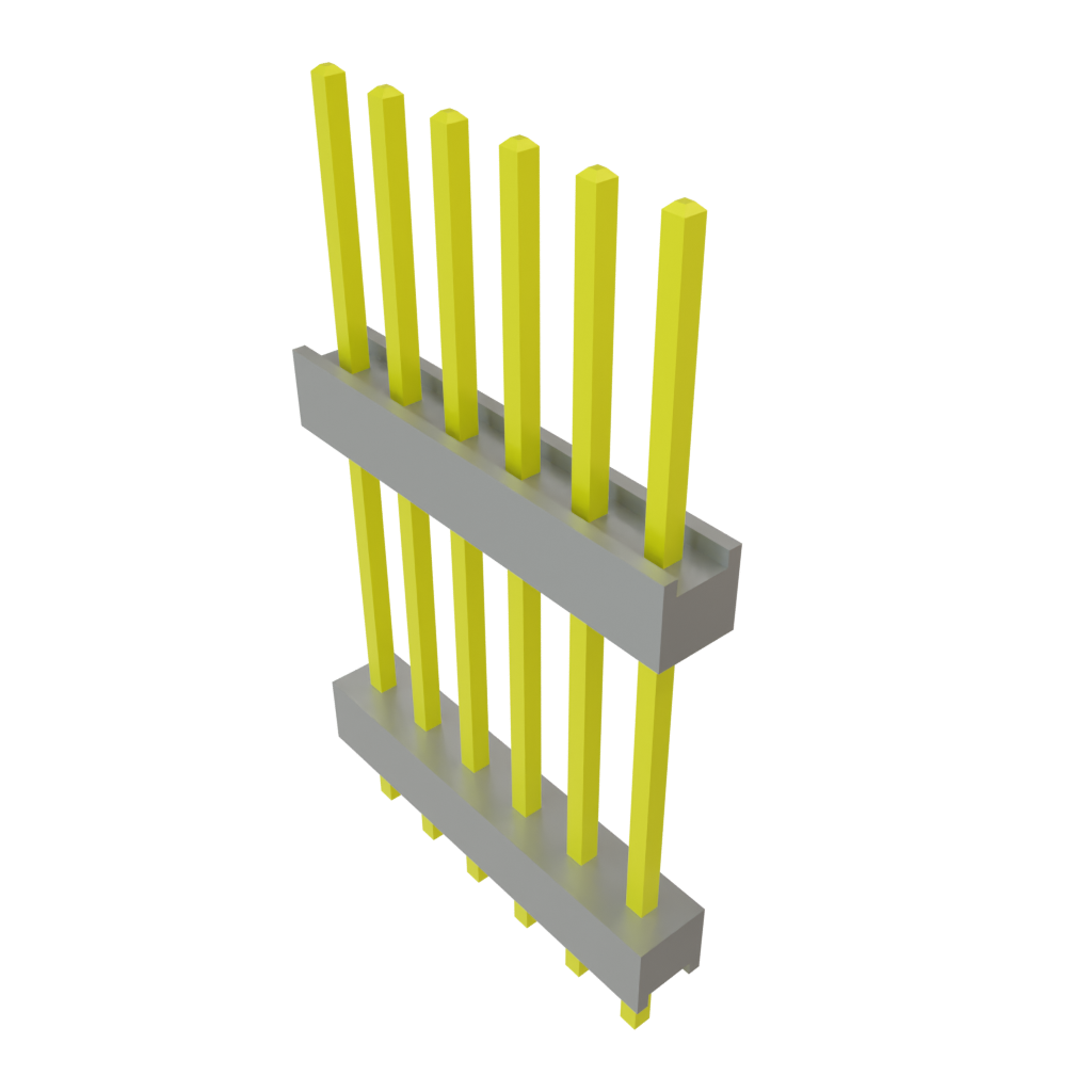 Samtec-DW-06-12-T-S-600 连接器插头及 PCB 插座 Conn Board Stacker HDR 6 POS 2.54mm Solder ST Top Entry Thru-Hole Bulk