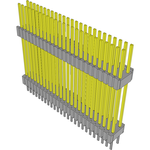 Conn Board Stacker HDR 50 POS 1.27mm Solder ST Thru-Hole Tube