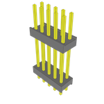 Conn Board Stacker HDR 10 POS 2.54mm Solder ST Thru-Hole Bulk
