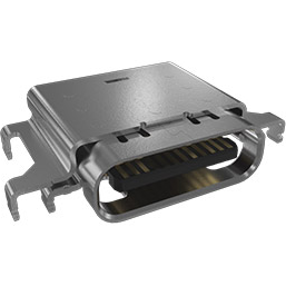 Amphenol Communications Solutions-12402075E512A Connector USB Conn USB 4.0 Type C RCP 24 POS 0.5mm Solder RA SMD 24 Terminal 1 Port T/R